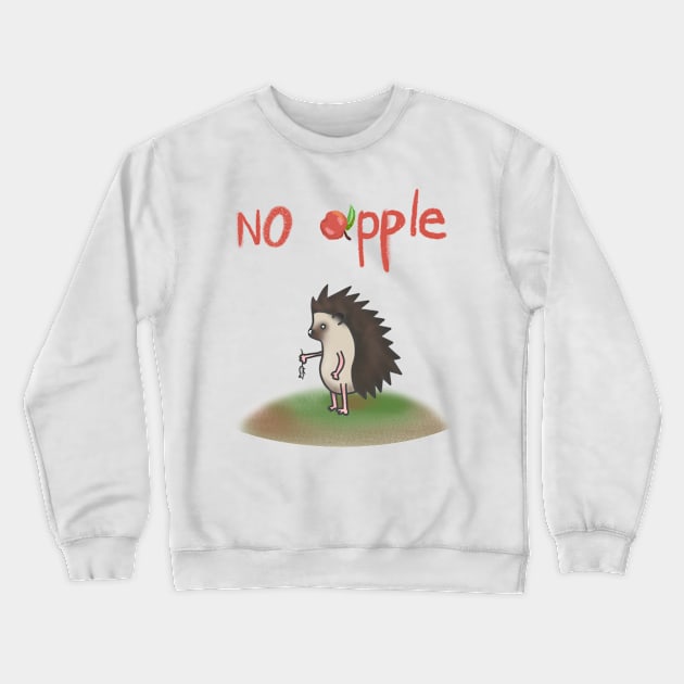 NO APPLE Crewneck Sweatshirt by LoveRyzhkova